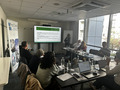 A group in a meeting.