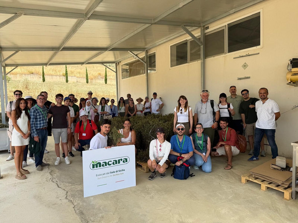 Group photo within a building.